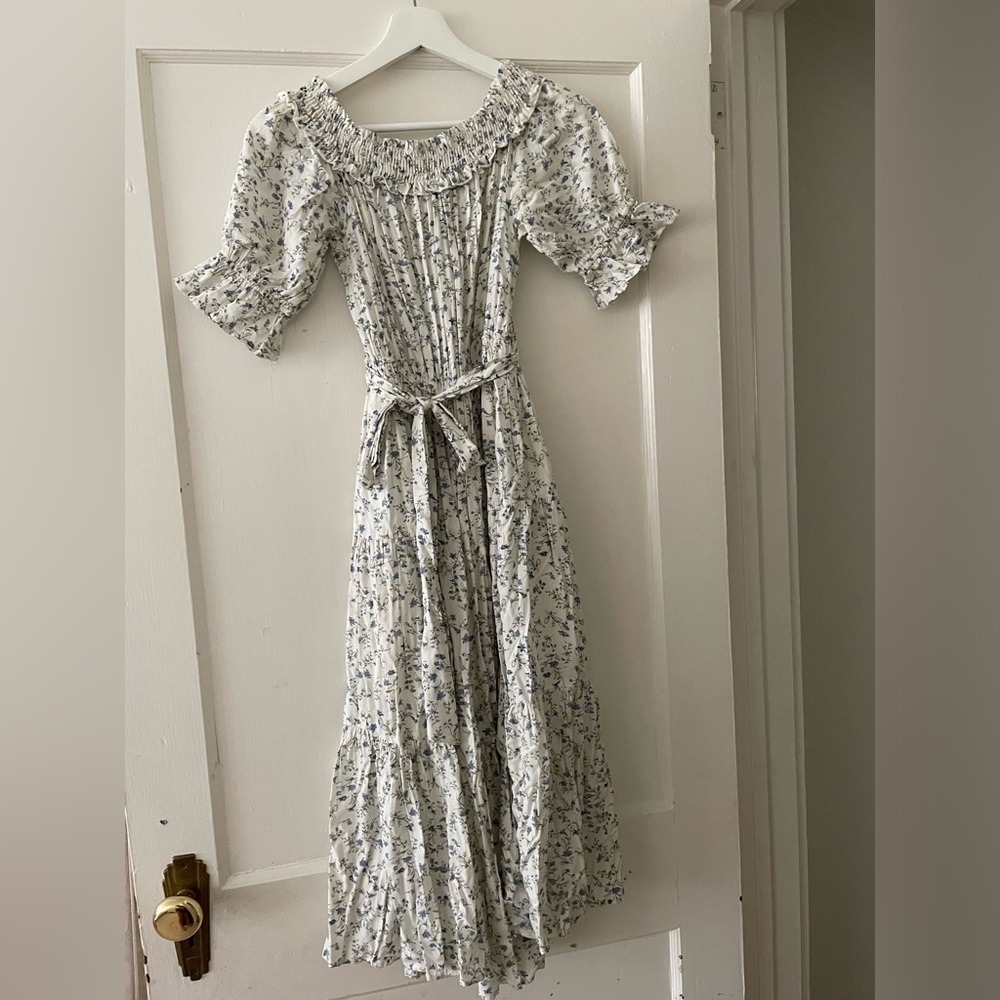 Boutique Ces Femme Blue Floral Dress